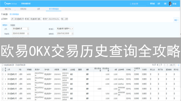 欧易OKX交易历史查询全攻略：快速导出，省时省力！